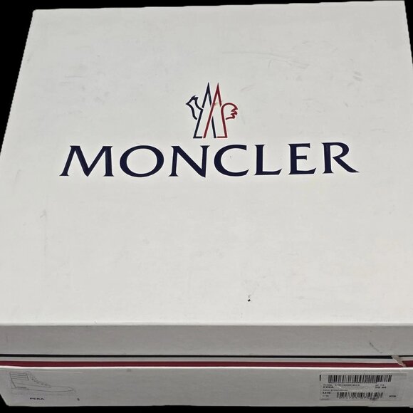 $875- Moncler Peka Men's Navy Padded Collar Round Toe Lace Up Hiking Boots-44/11 - Picture 11 of 11